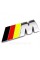 Металлическая эмблема (логотип) M Power BMW (БМВ) шильдик на багажник 8.9 x 2.9см