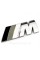 Металлическая эмблема (логотип) M Power BMW (БМВ) шильдик на багажник 8.9 x 2.9см
