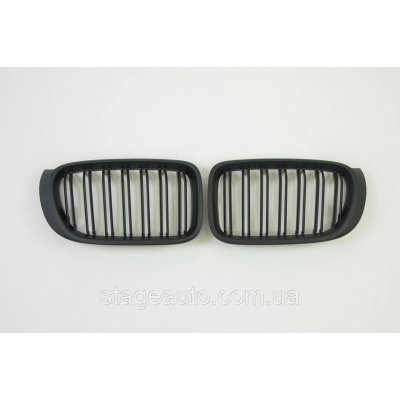 Ноздрі на BMW X3 F25 2014-2017 рік Чорні Матові ( Подвійні M-Look)
