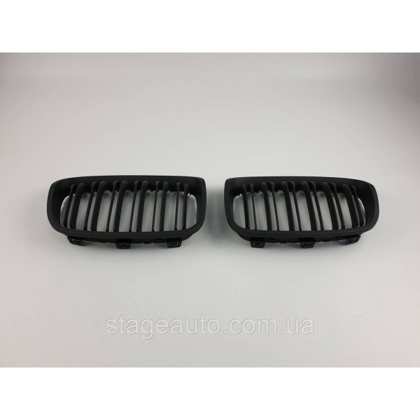 Ноздри на BMW 1 Series F20 / F21 2011-2015 год Черные Матовые ( Двойные M-Look )