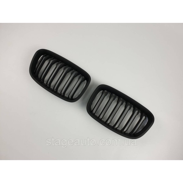 Ноздри на BMW 1 Series F20 / F21 2011-2015 год Черные Матовые ( Двойные M-Look )