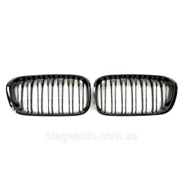 Ноздри на BMW 1 Series F20 / F21 2015-2019 год Черные Глянцевые ( Двойные M-Look )