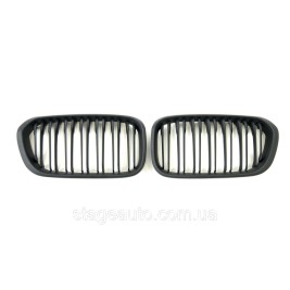 Ноздри на BMW 1 Series F20 / F21 2015-2019 год Черные Матовые ( Двойные M-Look )
