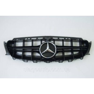 Решітка радіатора на Mercedes E-Class W213 2016-2020 рік AMG 63S-стиль (Чорна)