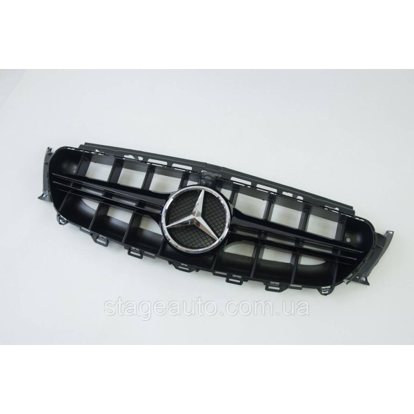 Решетка радиатора на Mercedes E-Class W213 2016-2020 год AMG 63S стиль ( Черная )