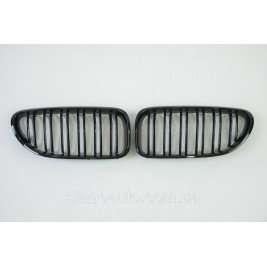 Ноздри на BMW 6 Series F06 / F12 / F13 2012-2017 год Черные Глянцевые ( Двойные M-Look )