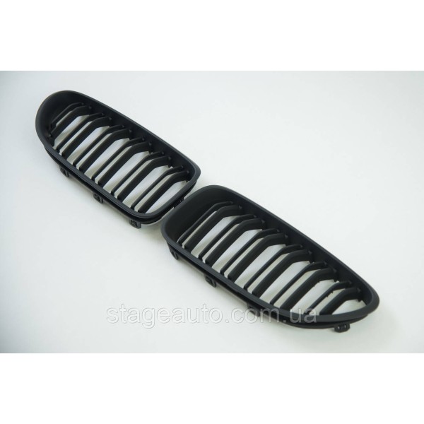 Ноздри на BMW 6 Series F06 / F12 / F13 2012-2017 год Черные Матовые ( Двойные M-Look )