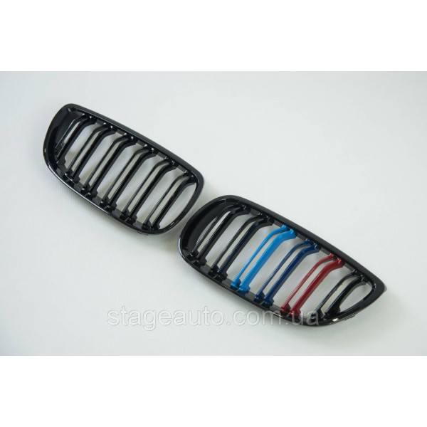 Ноздри на BMW 3 Series E92 / E93 2006-2010 год M-color ( Двойные M-Look )