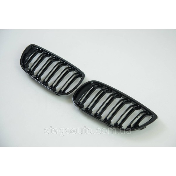Ноздри на BMW 3 Series E92 / E93 2006-2010 год Черные Глянцевые ( Двойные M-Look )