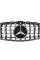 Решетка радиатора на Mercedes C-Class W205 2014-2018 год GT Chrome Black ( с местом под камеру )