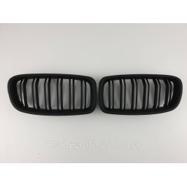 Ноздри на BMW 3 Series F30 / F31 / F35 2012-2018 год Черные Матовые ( Двойные M-Look )