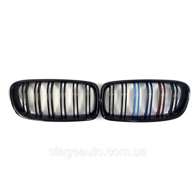 Ноздрі на BMW 3 Series F30 / F31 / F35 2012-2018 рік M-color ( Подвійні M-Look)