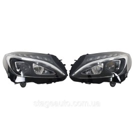 Фары на Mercedes C-Class W205 2014-2018 года ( Led High Perormance Европа ) без блоков