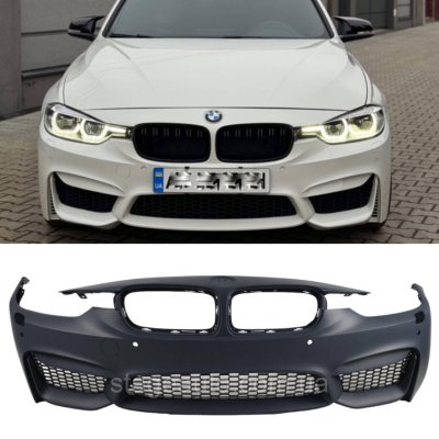 Передній бампер на BMW 3 Series F30 2012-2018 (в стилі BMW M3 F80)