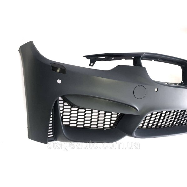 Передний бампер на BMW 3 Series F30 2012-2018 год ( в стиле BMW M3 F80 )