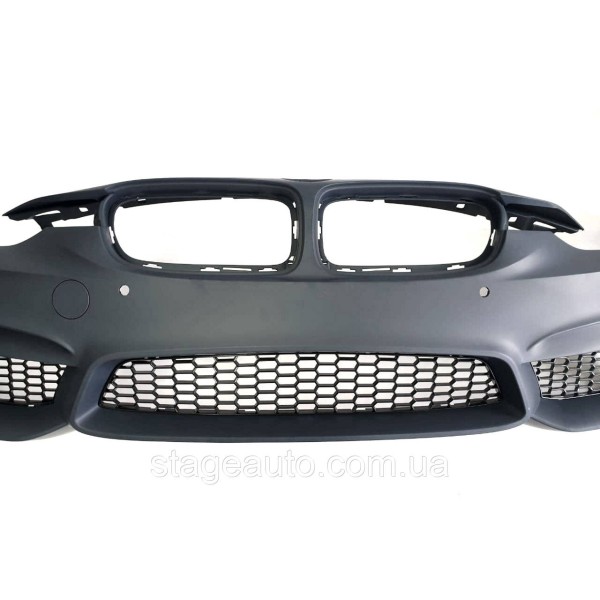 Передний бампер на BMW 3 Series F30 2012-2018 год ( в стиле BMW M3 F80 )