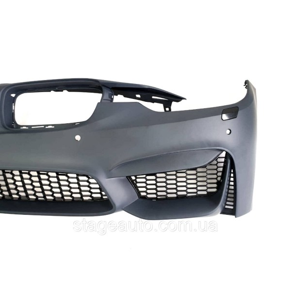 Передний бампер на BMW 3 Series F30 2012-2018 год ( в стиле BMW M3 F80 )