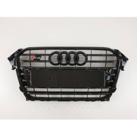 Решетка радиатора Audi A4 2011-2015год Черная (в стиле S-Line)