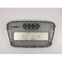 Radiator grille Audi A6 2011-2014 year Gray with chrome frame ( in RS style)