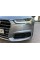 Решетки переднего бампера под дистроник в стиле S-Line на Audi A6 C7 2014-2018 года Черные