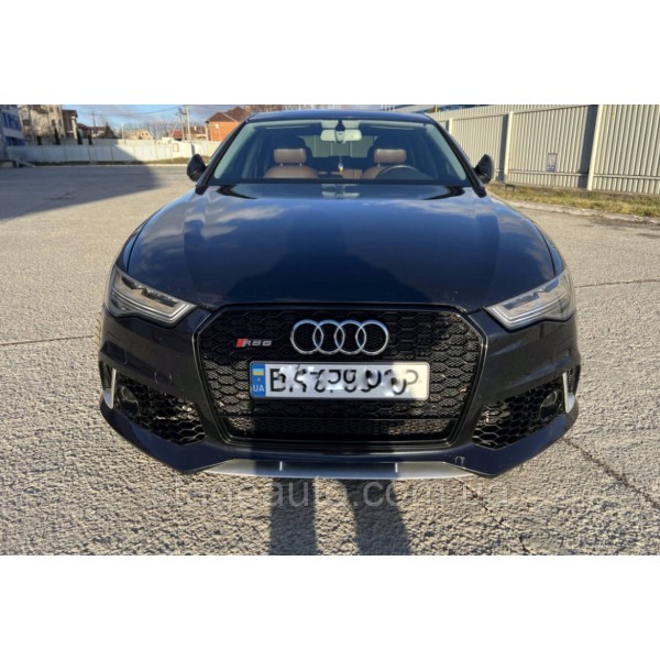 Передний бампер на Audi A6 C7 2014-2018 год ( в стиле Audi RS6 Quattro )