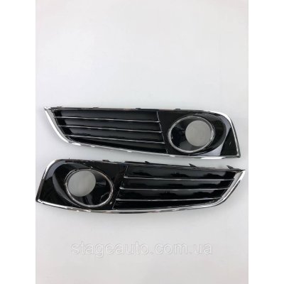 Front bumper grilles Audi A8 2010-2014 ( W12 style )
