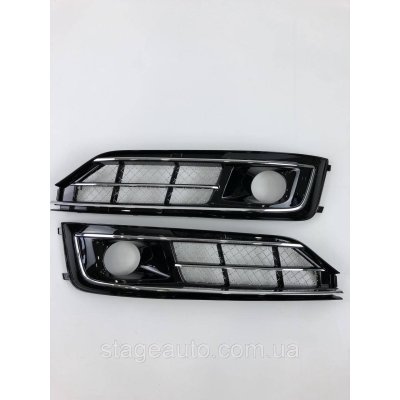 Front bumper grilles Audi A8 2014-2017 ( W12 style )