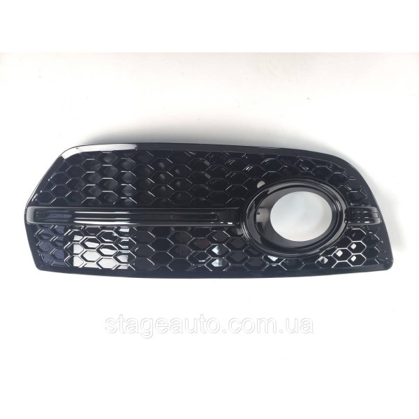 Решітки переднього бампера Audi Q5 2008-2012 рік Чорні (в стилі S-Line)