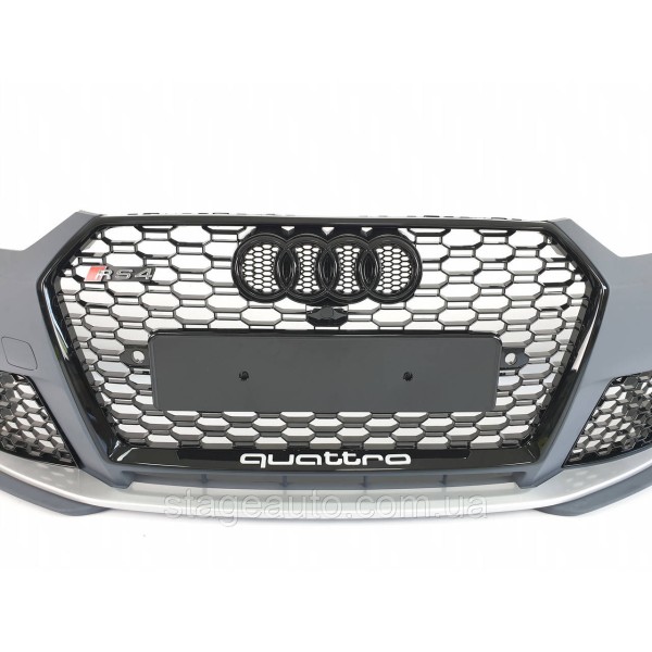 Передній бампер у стилі RS на Audi A4 B9 2015-2019 рік