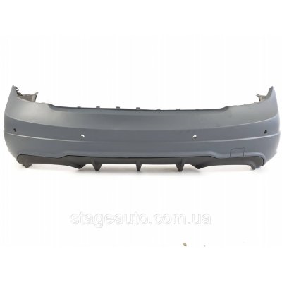 Задній бампер на Mercedes C-Class W204 2007-2014 рік (в стилі C63 AMG)