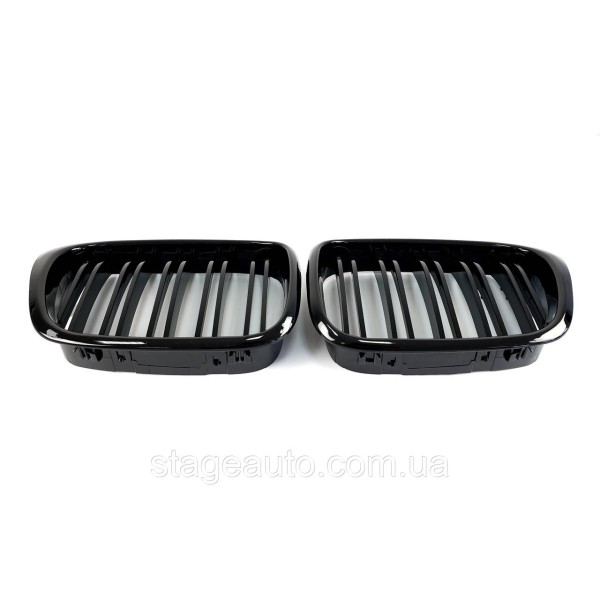Ноздри на BMW 5 Series E39 2000-2003 год Черные Глянцевые ( Двойные M-Look )