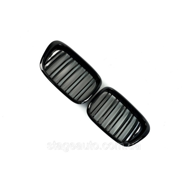 Ноздри на BMW 5 Series E39 2000-2003 год Черные Глянцевые ( Двойные M-Look )