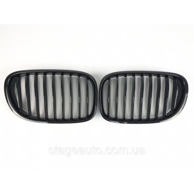 Ноздрі на BMW 7 Series F01 / F2 2008-2015 рік Чорні Глянцеві