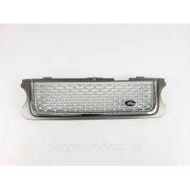 Решетка радиатора на Range Rover Vogue L322 2009-2013 год Серая с хромом