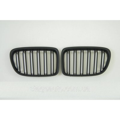 Ноздрі на BMW X1 E84 2012-2015 рік Чорні Матові ( Подвійні M-Look)
