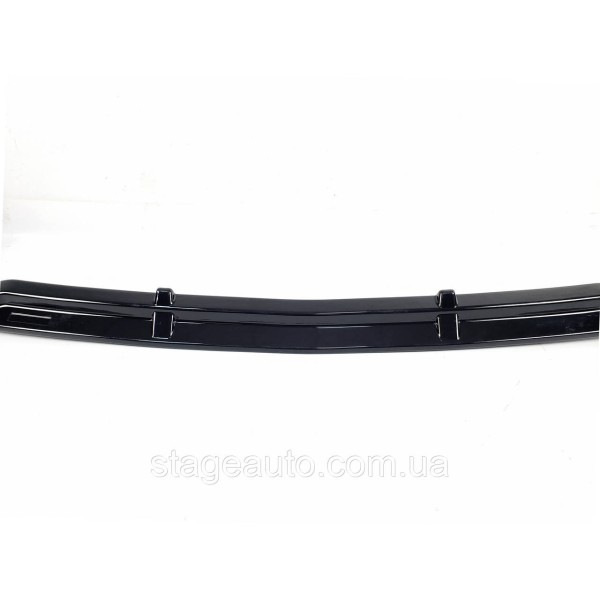 Передняя губа юбка на Mercedes GLC-Class X253 2015-2019 год ( Черная глянцевая )