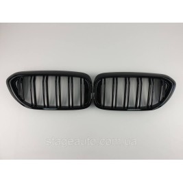 Ноздри на BMW 5 Series G30 / G31 / F90 2017-2020 год Черные Глянцевые ( Двойные M-Look )