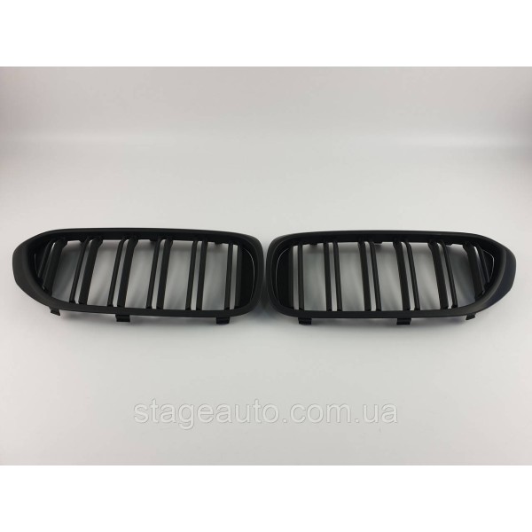 Ноздри на BMW 5 Series G30 / G31 / F90 2017-2020 год Черные Матовые ( Двойные M-Look )