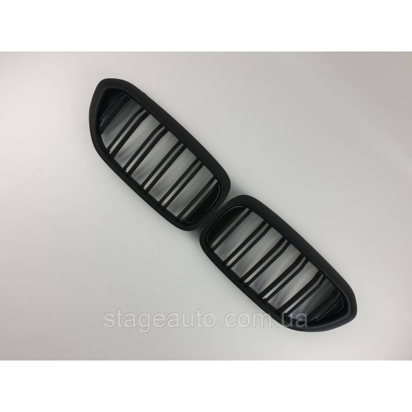 Ноздри на BMW 5 Series G30 / G31 / F90 2017-2020 год Черные Матовые ( Двойные M-Look )