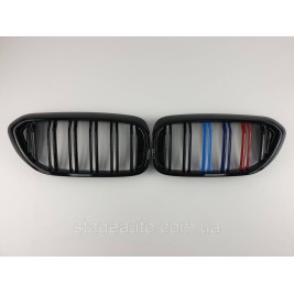 Ноздри на BMW 5 Series G30 / G31 / F90 2017-2020 год M-color ( Двойные M-Look )