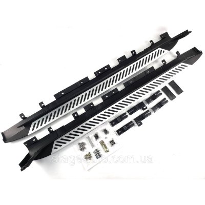 Бічні підніжки (пороги) на BMW X3 F25 2010-2017 рік (V2)