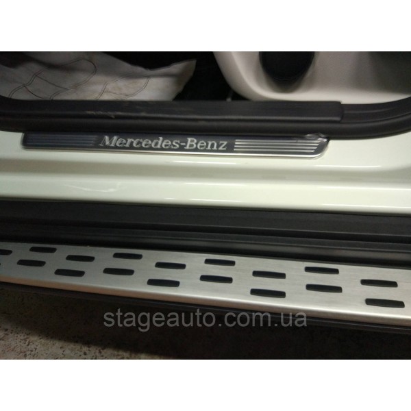 Боковые подножки ( пороги ) на Mercedes GLA-Class X156 2013-2019 год