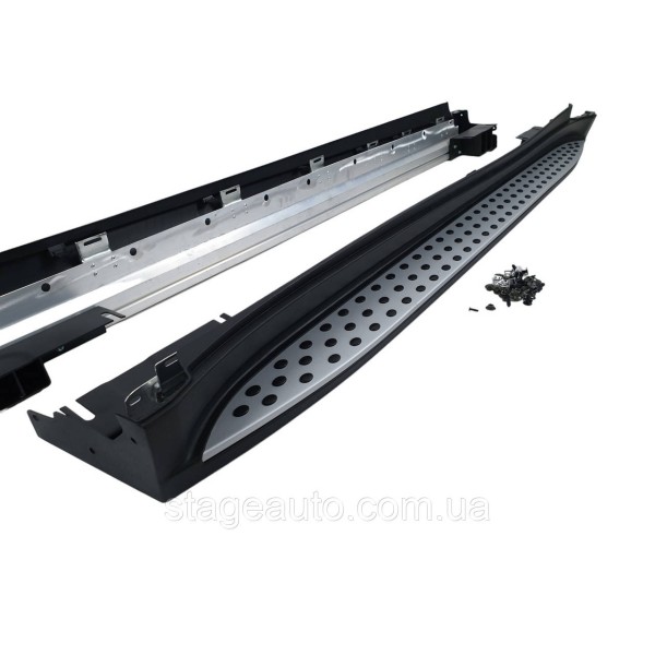Боковые подножки ( пороги ) на Mercedes ML-Class W164 2005-2011 год