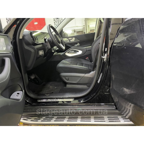 Боковые подножки ( пороги ) на Mercedes GLE-Class W167 2019-2022 год