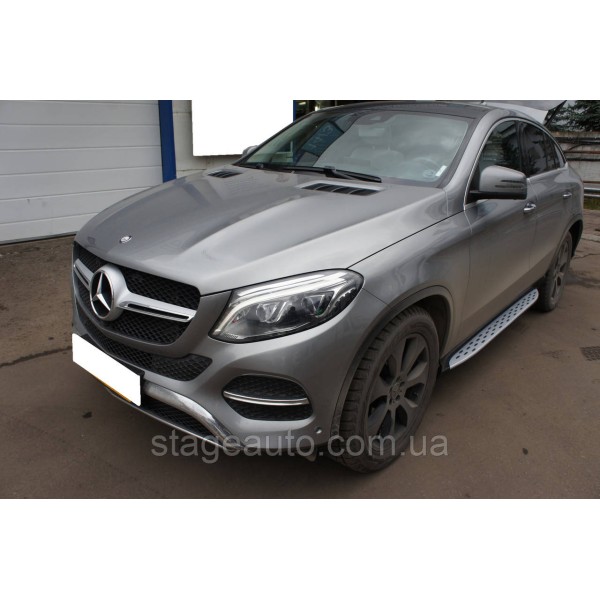 Боковые подножки ( пороги ) на Mercedes GLE Coupe-Class C292 2015-2019 год