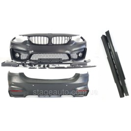 Комплект обвеса на BMW 4 Series F32 2013-2019 год ( в стиле M4 F82 с решетками под туманки )