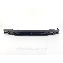 Diffuser with nozzles for Mercedes C-Class Coupe C205 2014-2018 ( in Edition 1 style black )