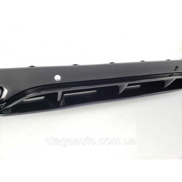 Diffuser with nozzles for Mercedes C-Class Coupe C205 2014-2018 ( in Edition 1 style black )