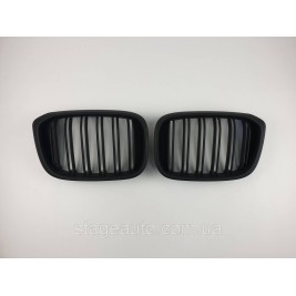 Ноздри на BMW X4 G02 2018-2021 год Черные Матовые ( Двойные M-Look )