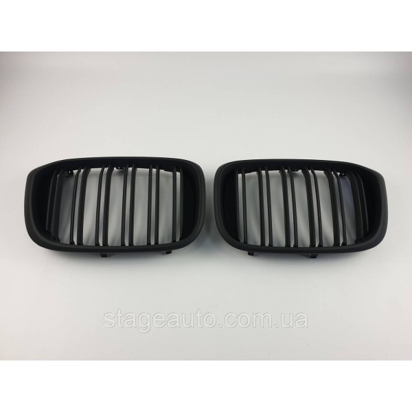 Ноздри на BMW X4 G02 2018-2021 год Черные Матовые ( Двойные M-Look )